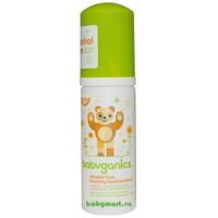 Nước rửa tay khô cho mẹ và bé Babyganics 50ml