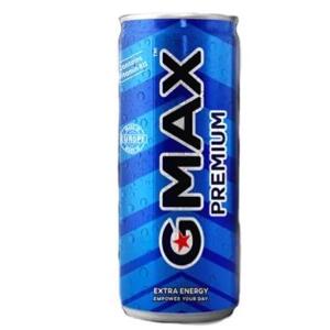 Nước tăng lực Gmax Premium - Lon 250ml, Lốc 6 lon