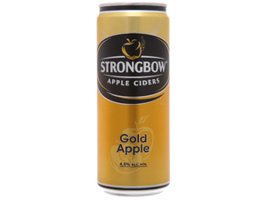 Nước táo lên men Strongbow táo nguyên bản - lon 330ml