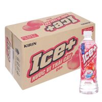 Nước trái cây Ice+ vị đào thùng 24 chai x 345ml