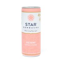 Nước trái cây Star Kombucha vị vải kiwi 250ml