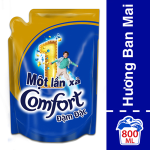 Nước xả vải Comfort đậm đặc hương ban mai túi 800ml