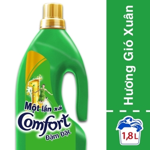 Nước Xả Vải Comfort Một Lần Xả Hương Gió Xuân Chai 1.8 L