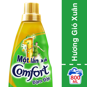 Nước Xả Vải Comfort Một Lần Xả Hương Gió Xuân Chai 800 ML