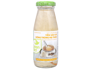 Nước yến sào Green Bird đông trùng hạ thảo - 185ml, 6 chai