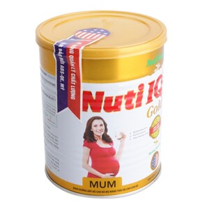 Sữa bột Nutifood Nuti IQ Mum Gold - hộp 900g (dành cho bà mẹ mang thai và cho con bú)