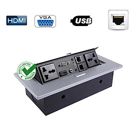 Ổ cắm âm bàn họp Desktop Socket Tenko TK-AS02DN