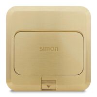 Ổ cắm âm sàn Simon 1 ổ điện thoại, 1 ổ 3 chấu TZ120F2V