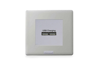 Ổ cắm đôi USB Honeywell PX5837SLT