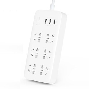 Ổ cắm xiaomi mi power strip 6 cổng 3 usb