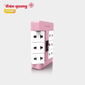 Ổ cắm xoay 90º Điện Quang ĐQ ESK RT 6PW