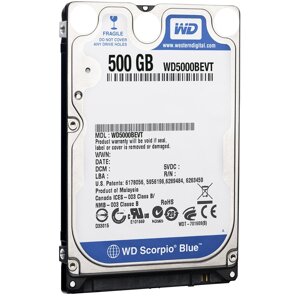 Ổ cứng HDD Laptop Western Digital Scorpio Blue 500 GB