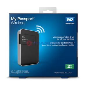 Ổ cứng cắm ngoài Western Digital WD My Passport Wireless WDBDAF0020BBK 2TB, 2.5 inch