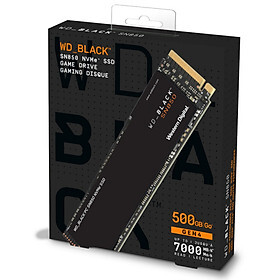 Ổ cứng SSD WD SN850 Black 500GB M.2 2280 PCIe NVMe 4x4 (Đọc 7000MB/s - Ghi 4100MB/s)-(WDS500G1X0E)