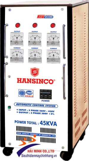 Ổn áp Hansinco 3 pha 45KVA