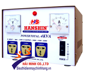 Ổn áp Hanshin 3 pha 75KVA 1 pha 4KVA