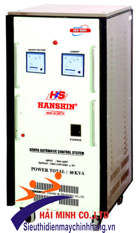 Ổn áp Hanshin 1 pha 50KVA