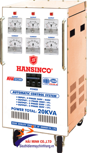 Ổn áp Hansinco 20KVA 3 pha