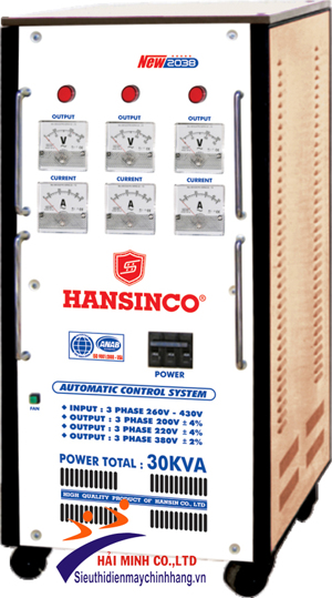 Ổn áp Hansinco 3 pha 30KVA