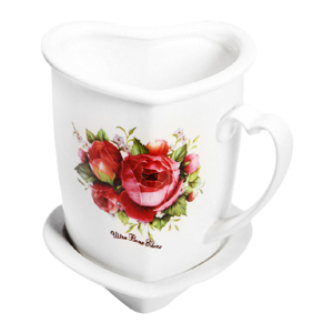 Ống đũa sứ hình tim Ceramics Porcelain F605-1