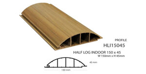 Ốp bán nguyệt Indoor 150x4.5mm BioWood HLI15045