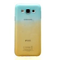 Ốp lưng Galaxy E5 Nhựa dẻo X Mobile Xanh Cam