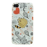 Ốp lưng iPhone 4 Nhựa in Cover Kiss Mèo