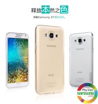 Ôp lưng silicon trong suốt cho Samsung Galaxy E7 hiệu Nillki...