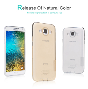 Ôp lưng silicon trong suốt cho Samsung Galaxy E5 hiệu Nillki...