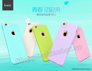 Ốp lưng Silicone cho iPhone 6/6 Plus nhiều màu sắc hiệu Hoco...