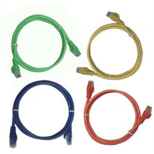 Patch Cord UTP Cat.5e 1.0m, 2 đầu đúc RJ45, Yellow, Blue, Gray DINTEK