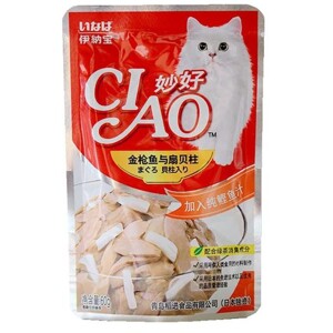 Pate Ciao vị cá ngừ và sò điệp cho mèo gói 60g