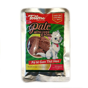 Pate gan thịt heo cho mèo Tellme 130gr