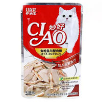 Pate mèo Ciao cá ngừ và thanh cua gói 60g