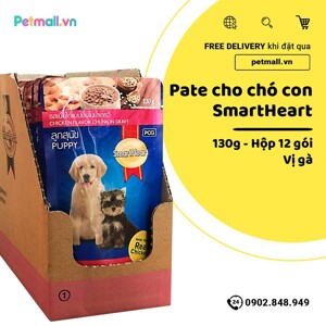 Pate Smartheart Puppy 130g - Chicken - 1 hộp 12 gói