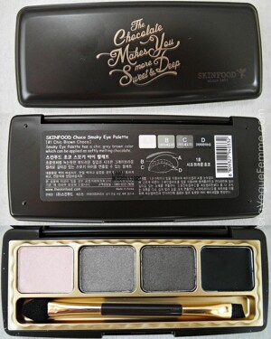 Phấn mắt màu khói Choco Smoky Eye Palette Skinfood