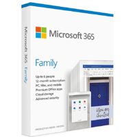 Phần mềm Microsoft Office 365 Family English APAC EM Subscr 1YR Medialess P6_ 6GQ-01144