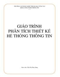 Phân Tích Thiết Kế Hệ Thống Thông Tin - Phương Pháp Và Ứng Dụng