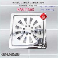 Phễu thoát sàn chống mùi hôi inox 304 KAG-TS60