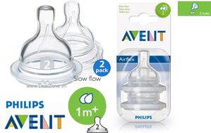 Bộ 2 núm ty Philips AVENT SCF632/27