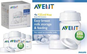 Bộ 4 bình trữ sữa Philips Avent SCF680/04 - 125ml