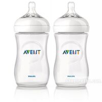 Bộ 2 bình sữa mô phỏng tự nhiên Philips Avent 260ml - màu 693, 694, 695