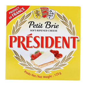 Phô mai Petit Brie Président hộp 125g