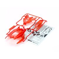 Phụ kiện 95407 MINI 4WD DCR-01 Body (Clear Red) Tamiya