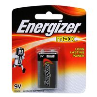 Pin 9V Energizer 522-BP1 Max Power Seal Alkaline 9V