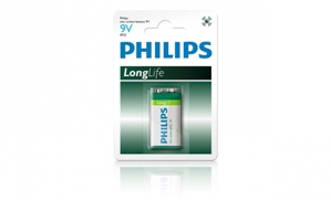 Pin Kẽm Philips 9V 6F22L1B/97