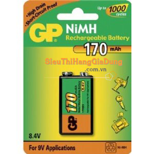 Pin sạc 9v 170mAh Ni-MH GP17R8H