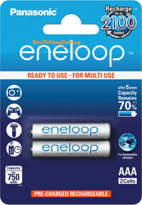 Pin sạc AAA PANASONIC ENELOOP 800mAh BK-4MCCE/2BV