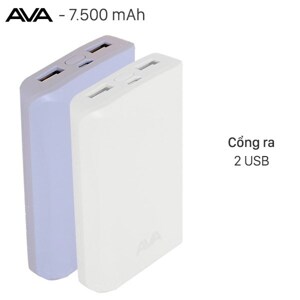 Pin sạc dự phòng 7500mAh AVA LA CT23