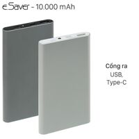 Pin sạc dự phòng Polymer 10.000 mAh Type C eSaver PJ JP106S